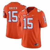 Clemson Tigers 15 T.J. Green Orange Nike College Football Jersey Dzhi,baseball caps,new era cap wholesale,wholesale hats